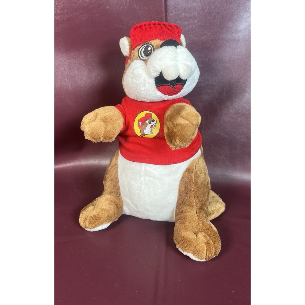 Plush - Buc-ees Beaver Mascot 10" Plush Jaag TShirt Bucky Bucees Stuffed Animal‎